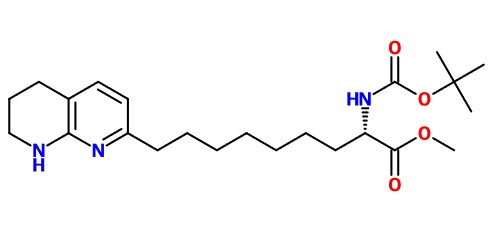 (image for) MC017680 Methyl (2S)-2-{[(tert-butoxy)carbonyl]amino}-9-(5,6,7,8-tetrahydro-1,8-naphthyridin-2-yl)nonanoate